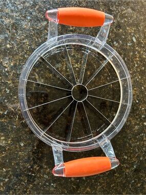 Stainless steel with with Orange Handles watermelon slicer (new - never used)